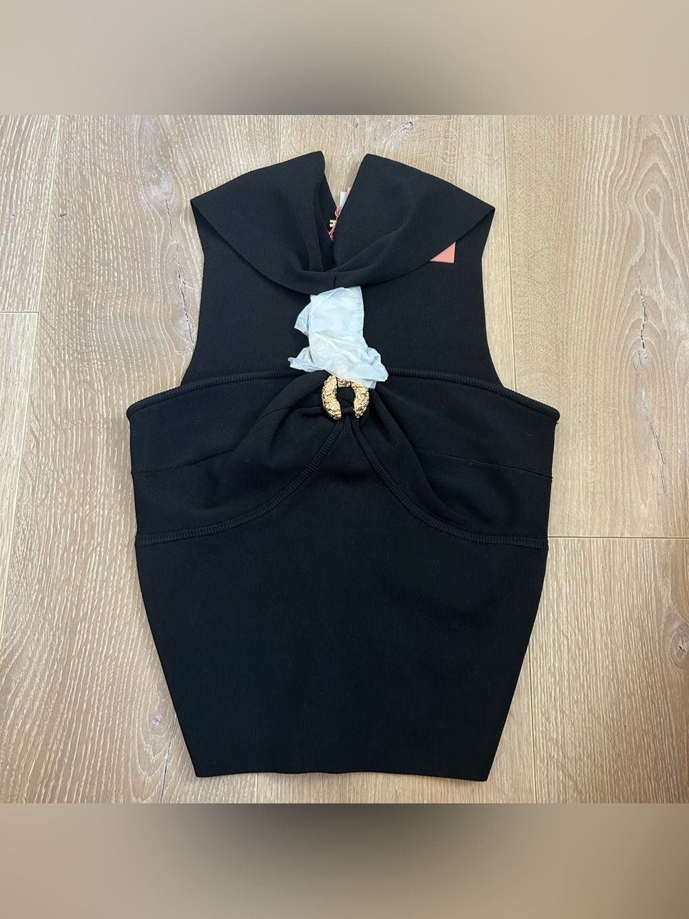 NWT New Cult Gaia Chris Knit Top Black Size Small - Picture 4 of 9